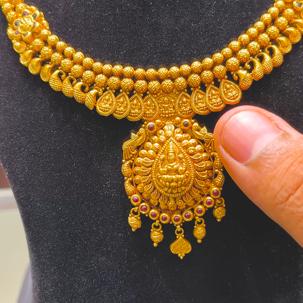 SOUTH INDIA 25.2gms NECKLACE 22K Yellow Gold