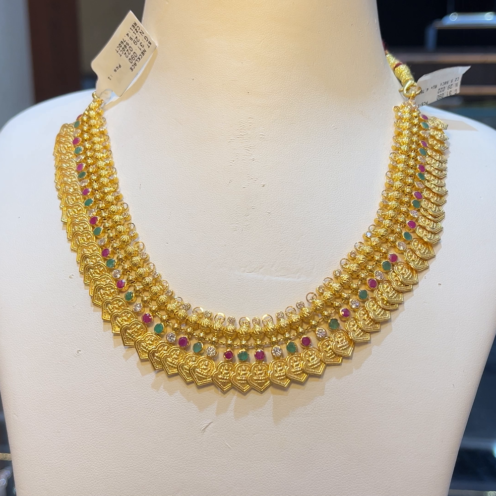 SOUTH INDIA 29.022gms NECKLACE 22K Yellow Gold