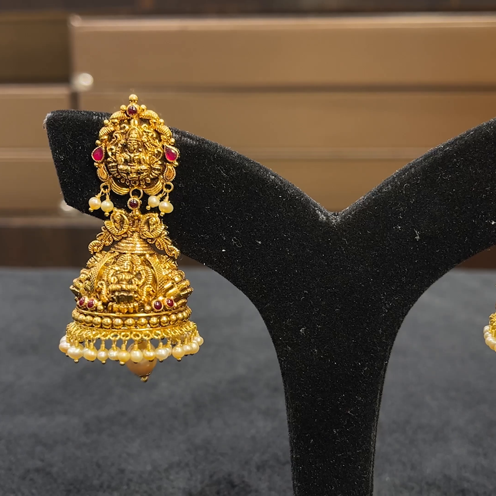 CHANDANA Brothers 21.288gms EARRINGS 22K Yellow Gold