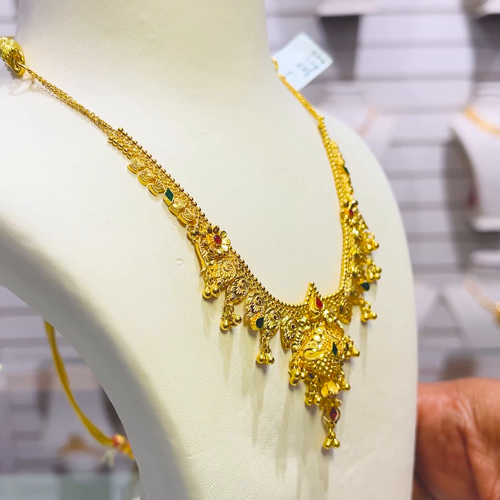 Gold Haram Designs Long Chain Designs In Gold With Price In India