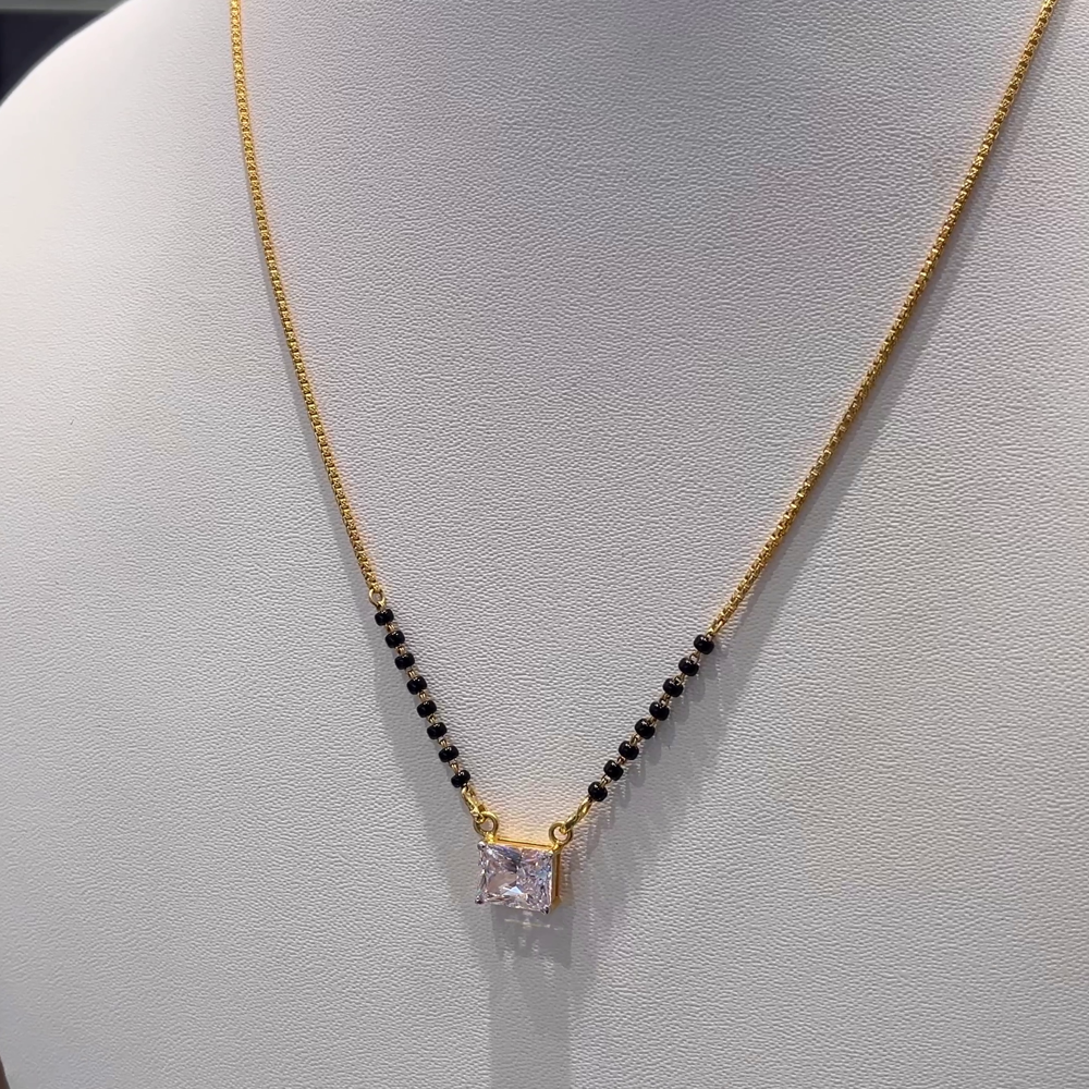 Anu Jewellers 7.718gms SHORT BLACK BEADS 22K Yellow Gold