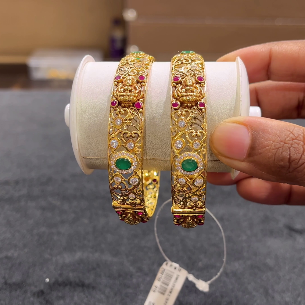 CHANDANA Brothers 35.61gms BANGLES 22K Yellow Gold
