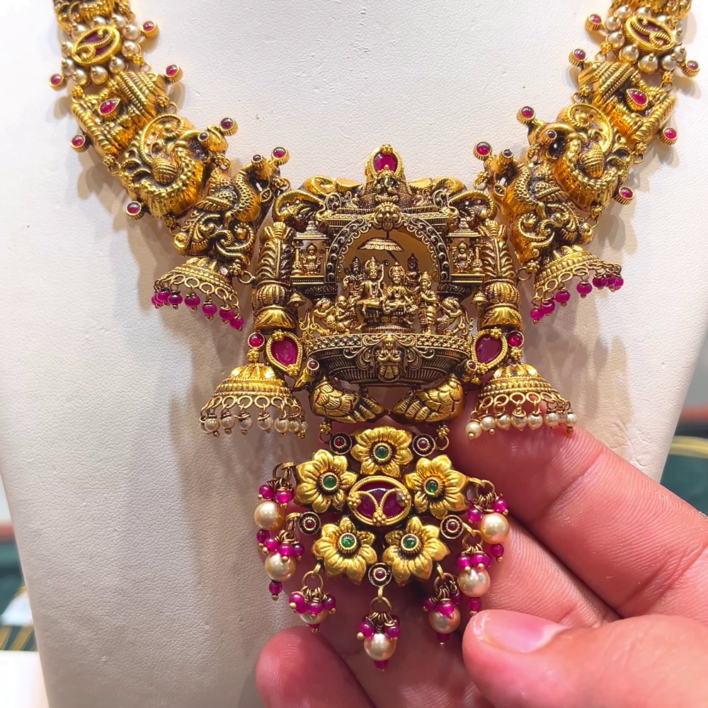 Temple Jewellery Latest Necklace Designs 2019 Gold Antique New