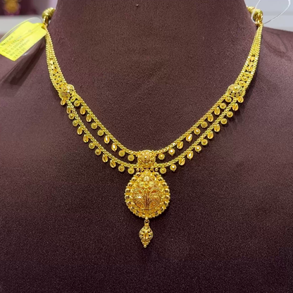 SwarnaKanchi 16.688gms NECKLACE 22K Yellow Gold