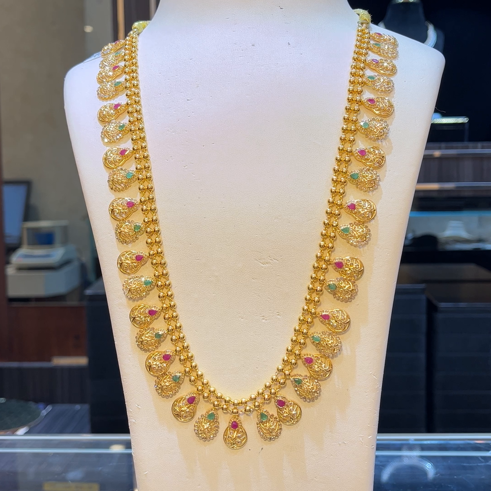 SOUTH INDIA 55.969gms HARAMS 22K Yellow Gold