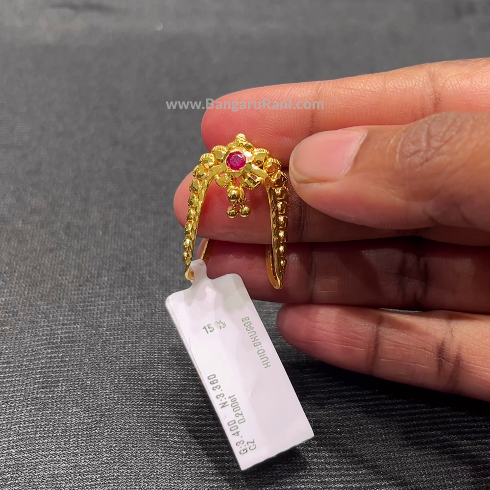 Anu Jewellers 3.36gms Ring 22K Yellow Gold