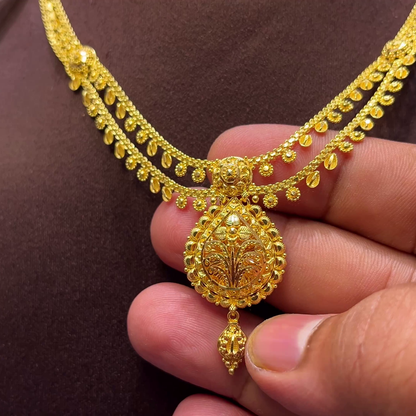 SwarnaKanchi 16.688gms NECKLACE 22K Yellow Gold