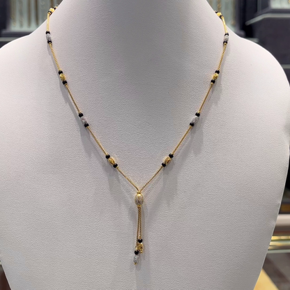 Anu Jewellers 6.413gms SHORT BLACK BEADS 22K Yellow Gold