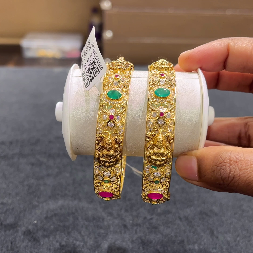 CHANDANA Brothers 37.74gms BANGLES 22K Yellow Gold