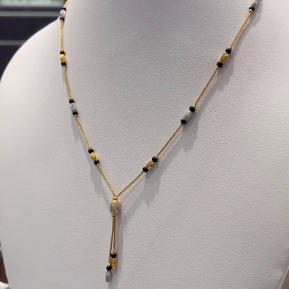 Anu Jewellers 6.413gms SHORT BLACK BEADS 22K Yellow Gold