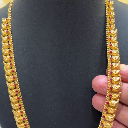 MUKUNDA JEWELLERS 38.685gms NECKLACE 22K Nakshi