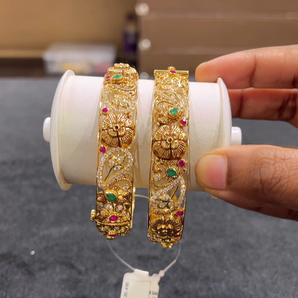 CHANDANA Brothers 39.49gms BANGLES 22K Yellow Gold