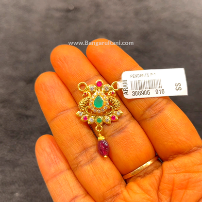 CHANDANA Brothers 2.7gms Pendent 22K Yellow Gold