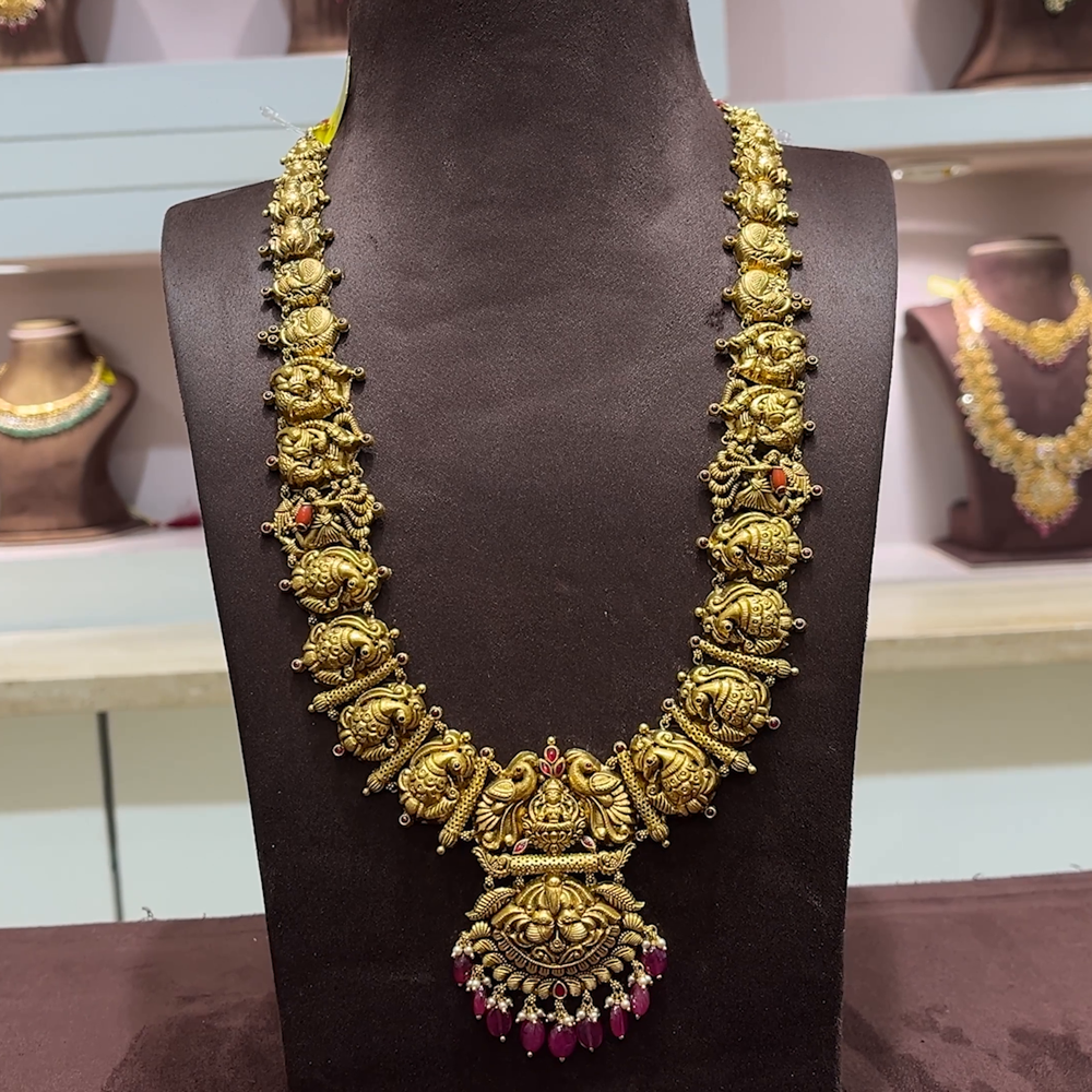 SwarnaKanchi 51.712gms HARAMS 22K Yellow Gold