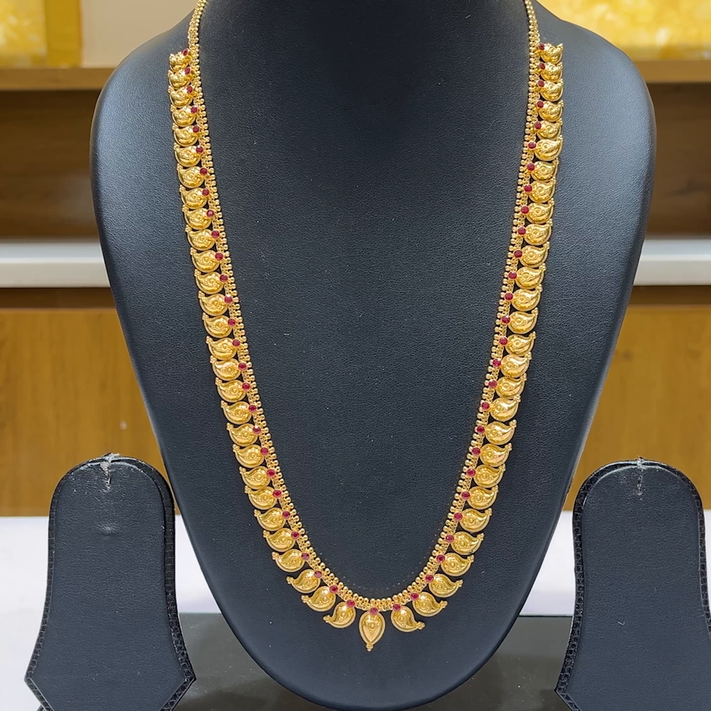 MUKUNDA JEWELLERS 38.685gms NECKLACE 22K Nakshi