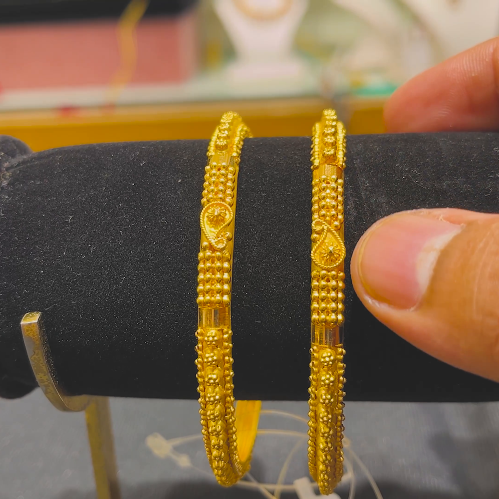 Anu Jewellers 12.02gms BANGLES 22K Yellow Gold