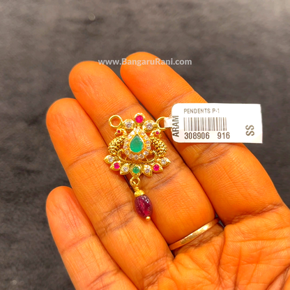 CHANDANA Brothers 2.7gms Pendent 22K Yellow Gold