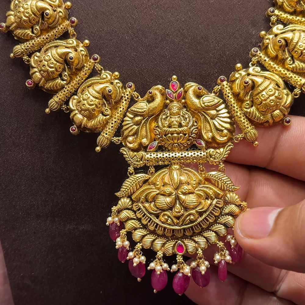 SwarnaKanchi 51.712gms HARAMS 22K Yellow Gold