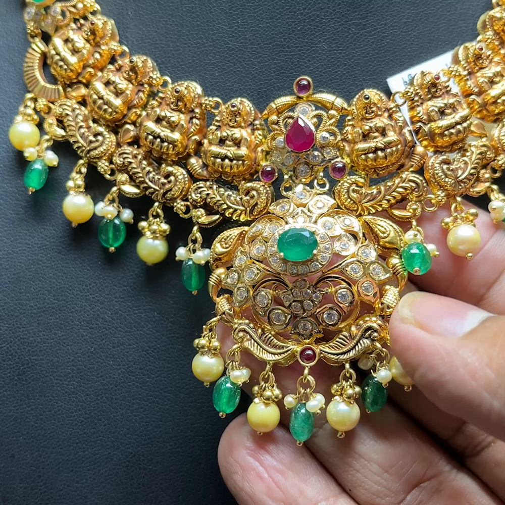 Chennai Shopping Mall 41.52gms NECKLACE 22K Antique