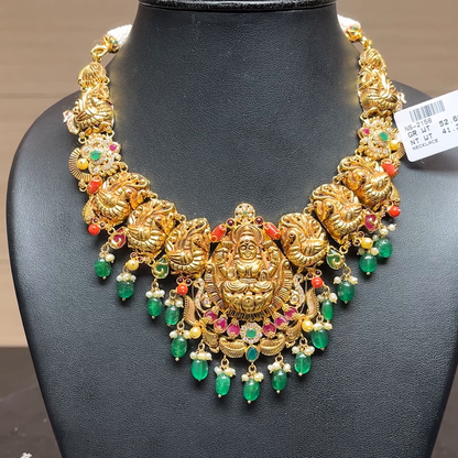 Chennai Shopping Mall 41.32gms NECKLACE 22K Antique