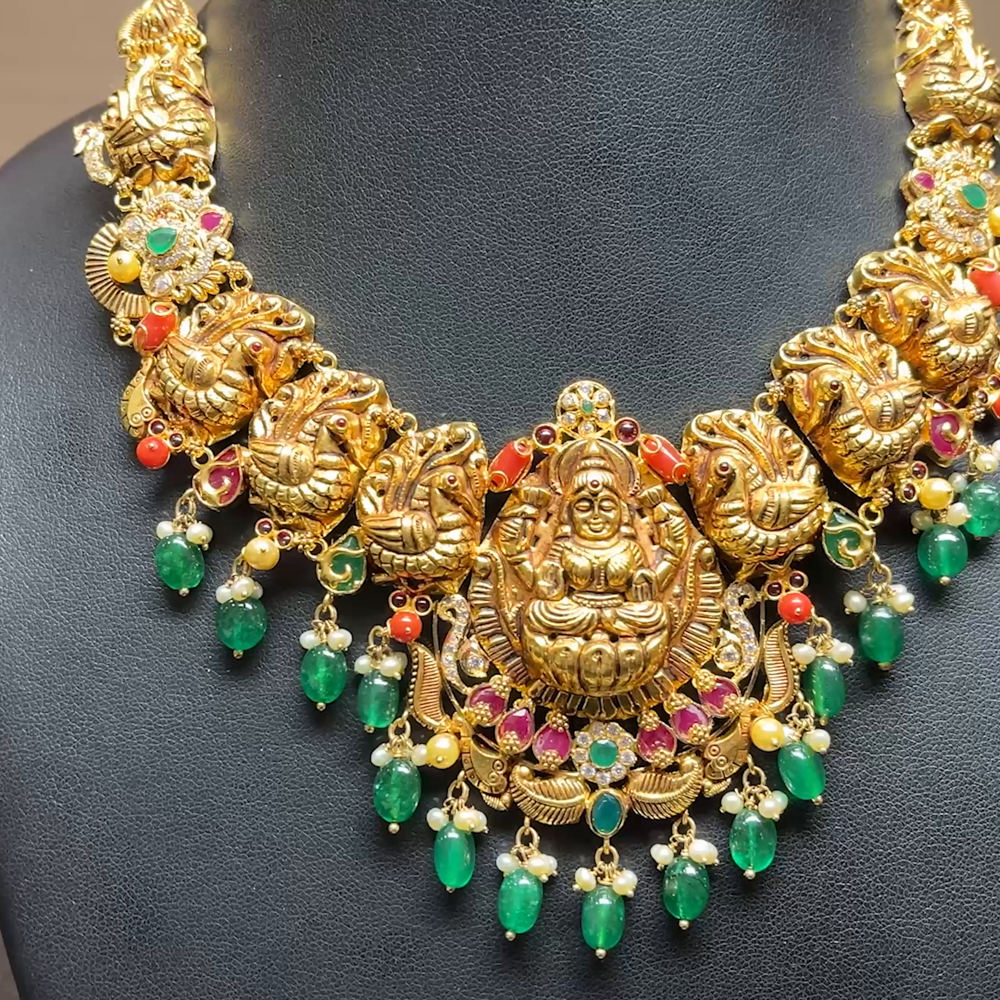 Chennai Shopping Mall 41.32gms NECKLACE 22K Antique