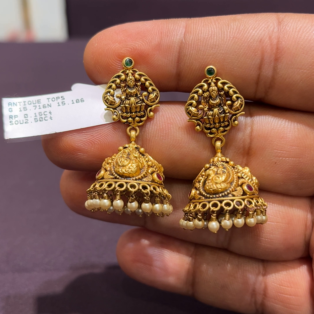 CMR 15.186gms EARRINGS 22K Yellow Gold