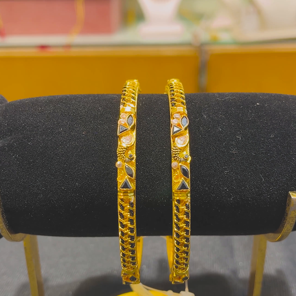 Anu Jewellers 35.696gms BANGLES 22K Yellow Gold