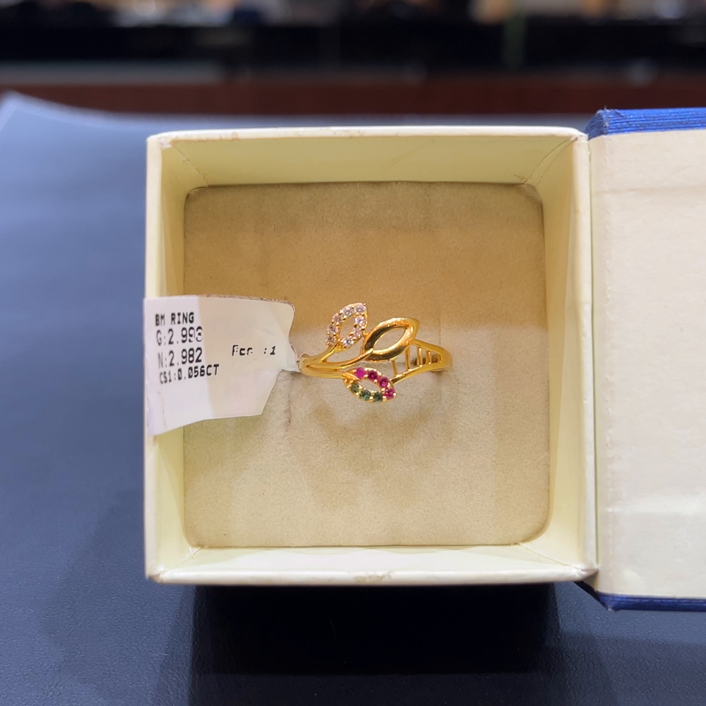 SOUTH INDIA 2.982gms Ring 22K Yellow Gold