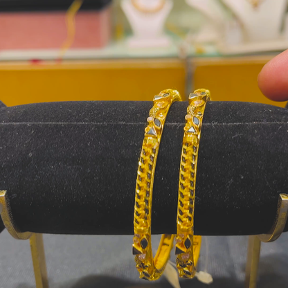 Anu Jewellers 35.696gms BANGLES 22K Yellow Gold