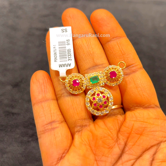 CHANDANA Brothers 4.85gms Pendent 22K Yellow Gold