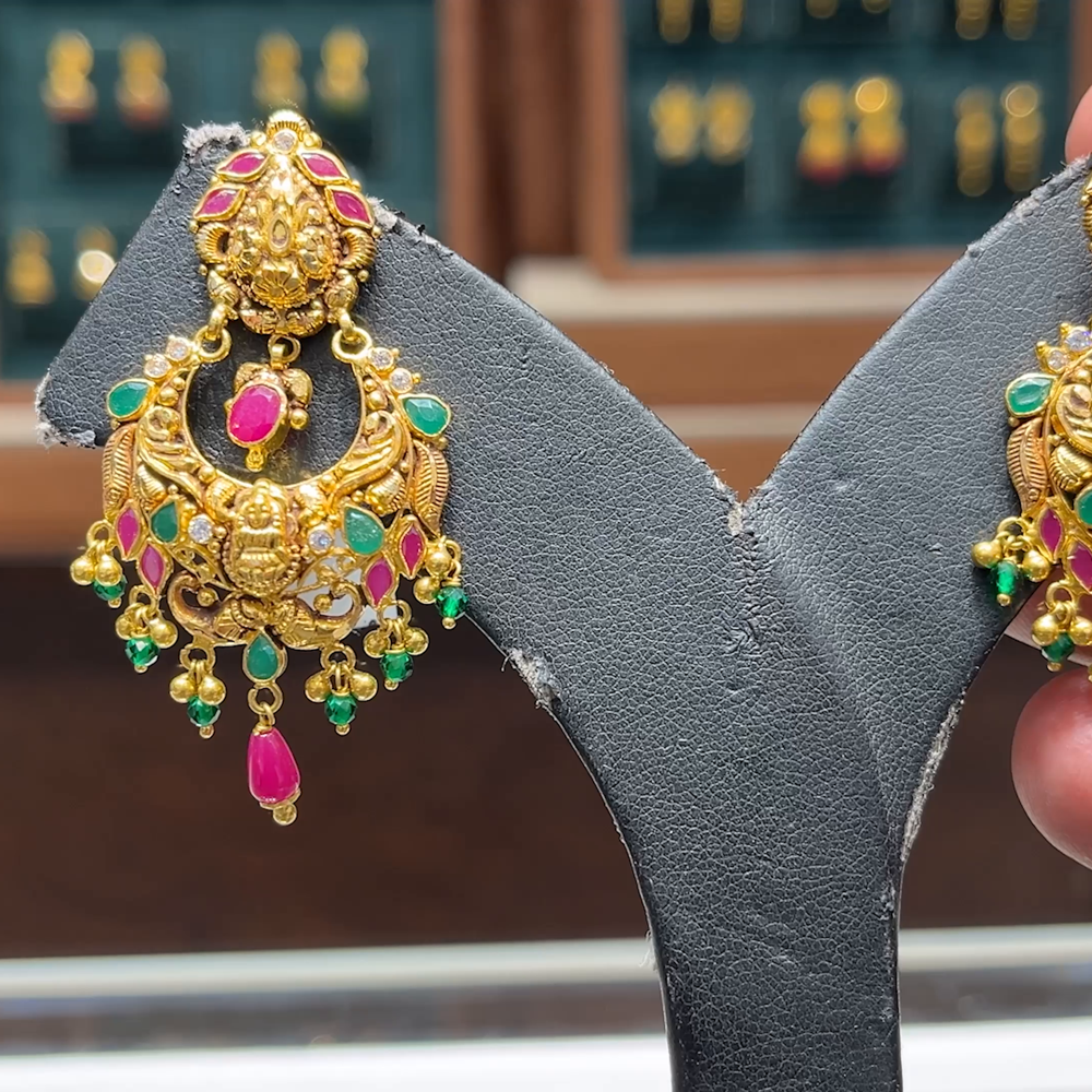 CMR 12.69gms EARRINGS 22K Yellow Gold