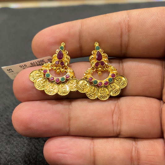 CHANDANA Brothers 4.81gms EARRINGS 22K Yellow Gold