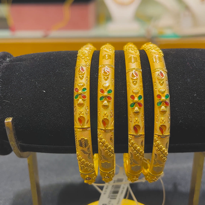 Anu Jewellers 18.895gms BANGLES 22K Yellow Gold