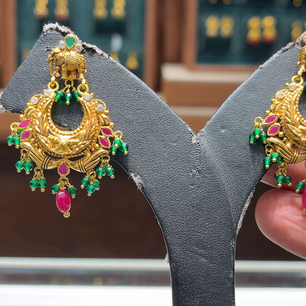 CMR 10.187gms EARRINGS 22K Yellow Gold