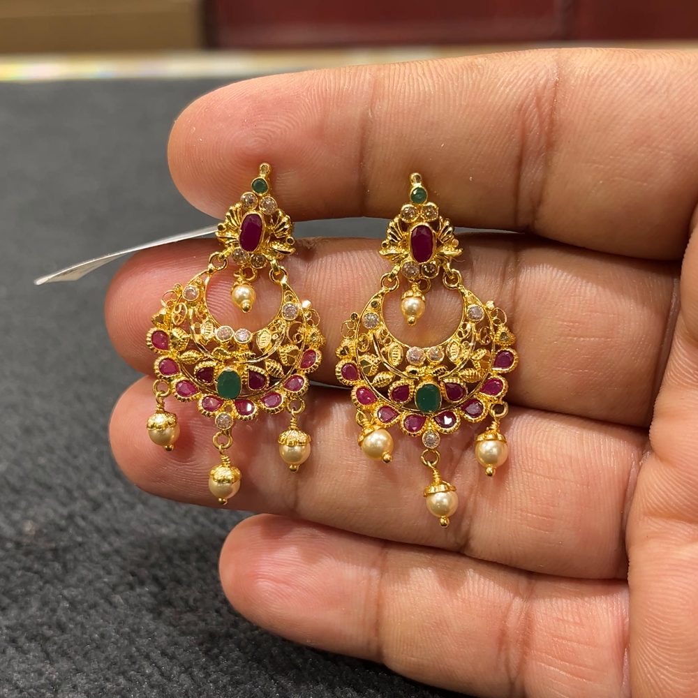 CHANDANA Brothers 7.235gms EARRINGS 22K Yellow Gold