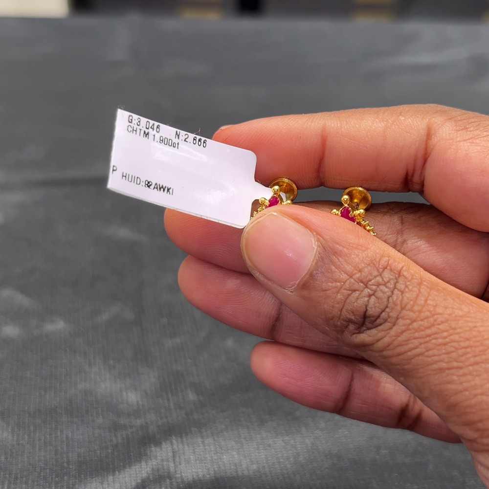 [make to order] 2.666gms EARRINGS 22K