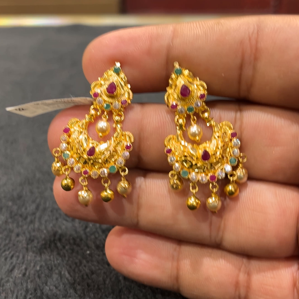 CHANDANA Brothers 8.845gms EARRINGS 22K Yellow Gold