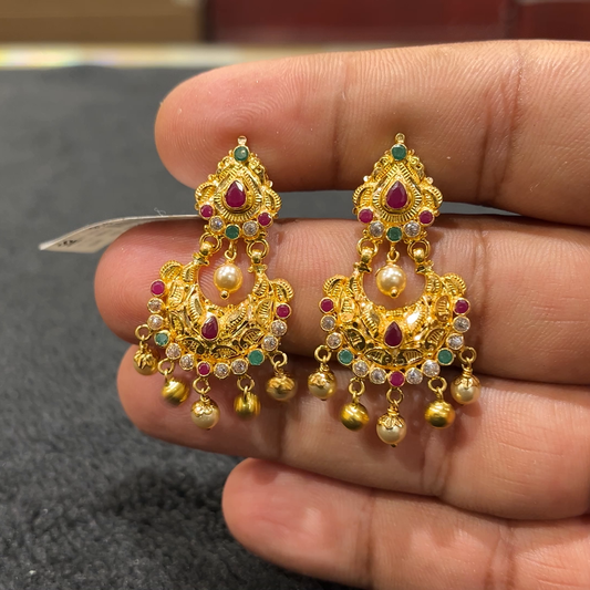 CHANDANA Brothers 8.845gms EARRINGS 22K Yellow Gold