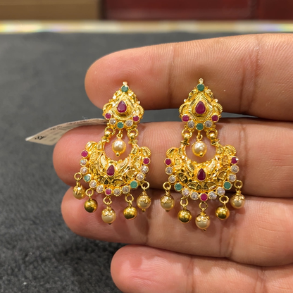 CHANDANA Brothers 8.845gms EARRINGS 22K Yellow Gold