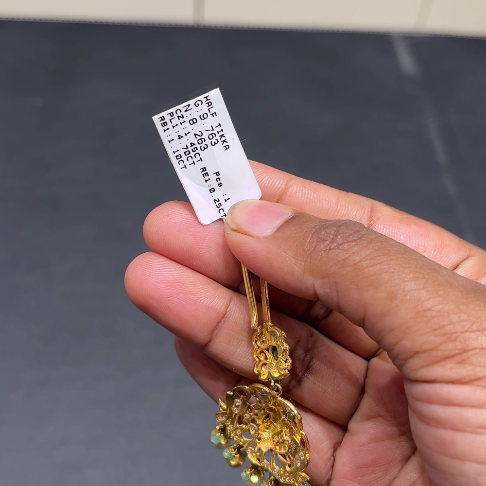 RS BROTHERS 8.263gms Papitabilla 22K Yellow Gold