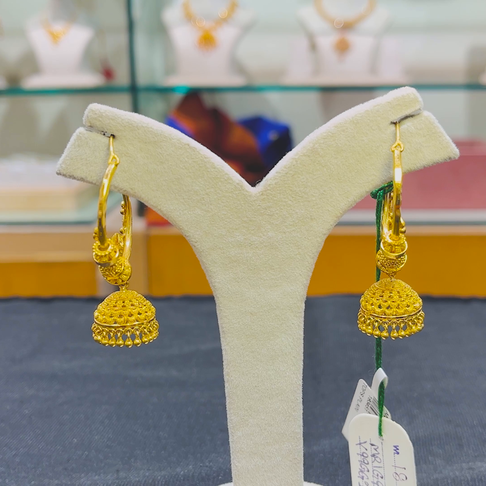 Anu Jewellers 18.414gms EARRINGS 22K Yellow Gold