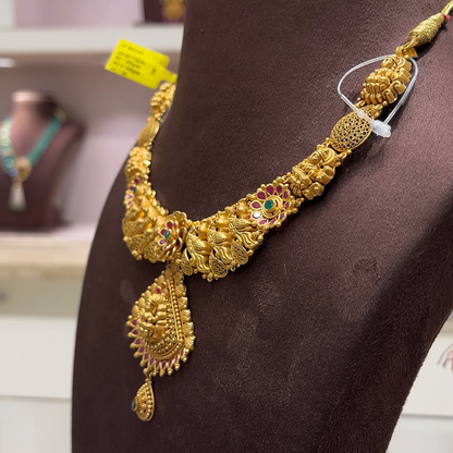 SwarnaKanchi 41.59gms NECKLACE 22K Yellow Gold