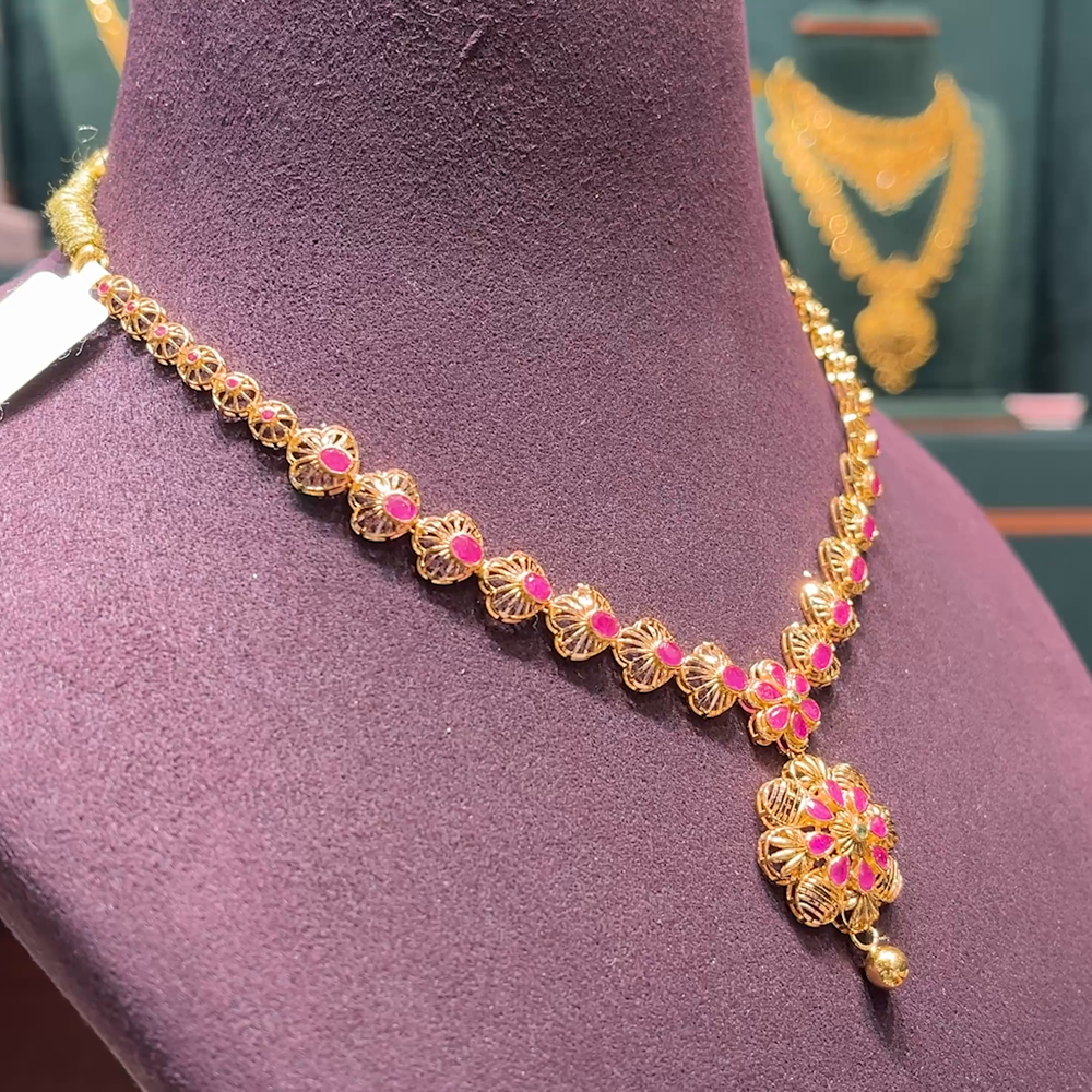 Choker Malabar Chain Designs Choker Necklace Malabar Gold Necklace