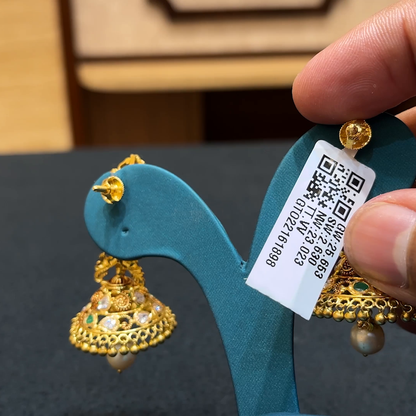 Chennai Shopping Mall 23.023gms EARRINGS 22K Yellow Gold