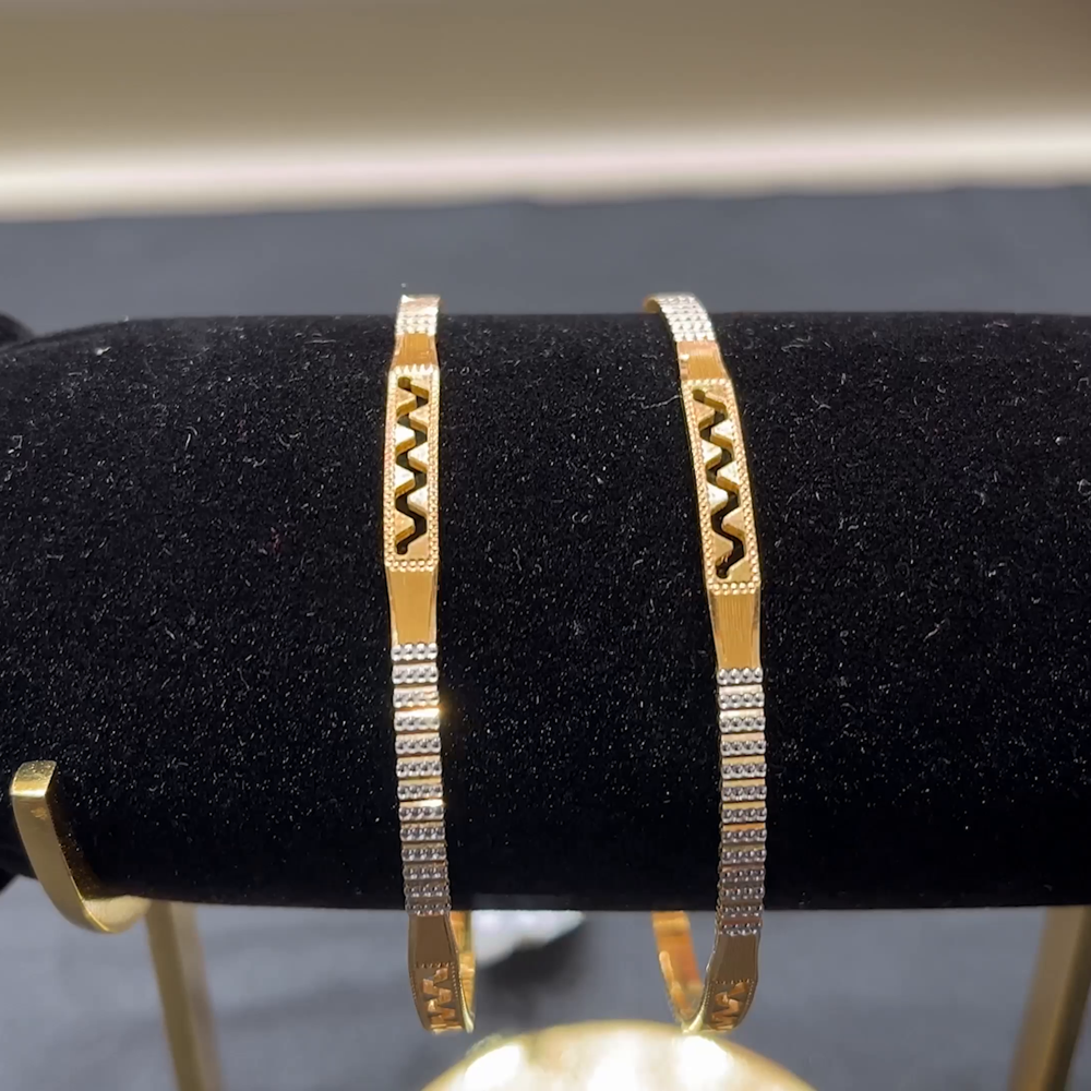 Anu Jewellers 21.18gms BANGLES 22K Yellow Gold