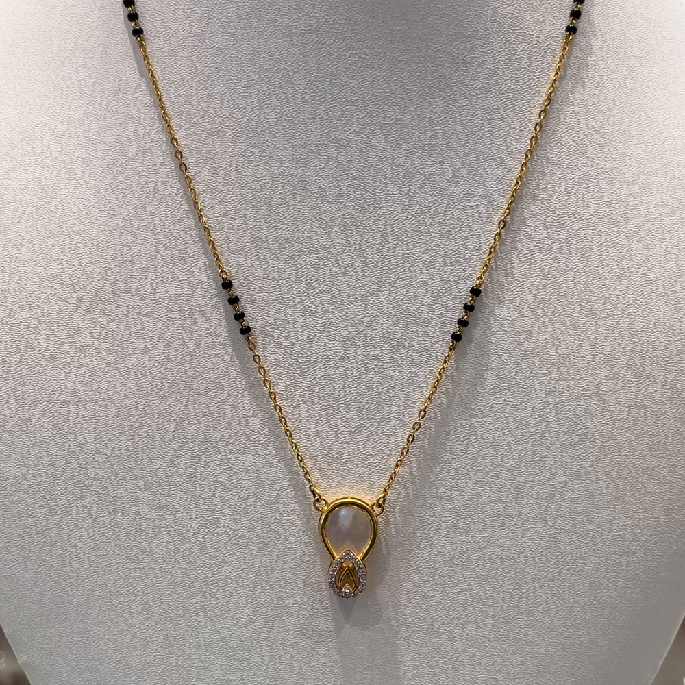 Anu Jewellers 5.835gms SHORT BLACK BEADS 22K Yellow Gold