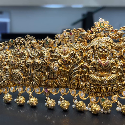 MUKUNDA JEWELLERS 127.499gms VADDANAM 22K Yellow Gold