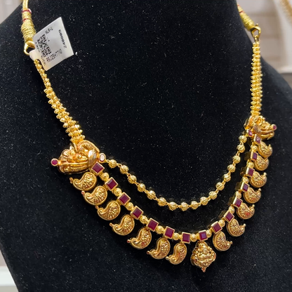 SOUTH INDIA 17.322gms NECKLACE 22K Yellow Gold