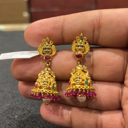 CHANDANA Brothers 9.602gms EARRINGS 22K Yellow Gold