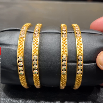 SOUTH INDIA 44.695gms BANGLES 22K Yellow Gold